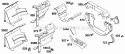 Air Guides Diagram and Parts List for 290447-0041-01  Briggs and Stratton Engine